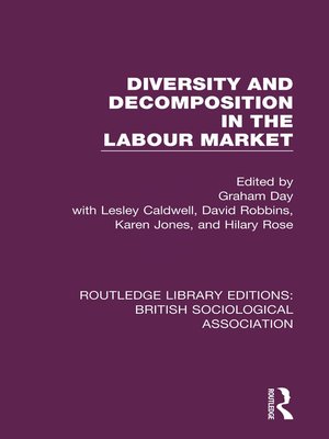 cover image of Diversity and Decomposition in the Labour Market